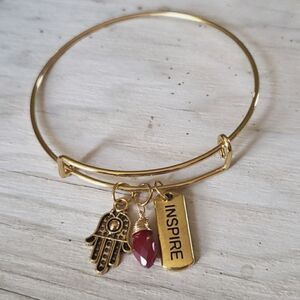 Bracelets by Sandra gold tone adjustable, inspire